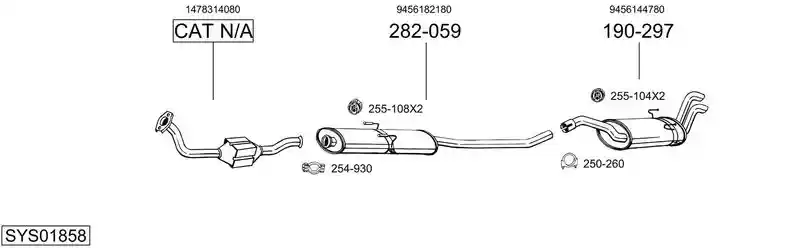 BOSAL SYS01858