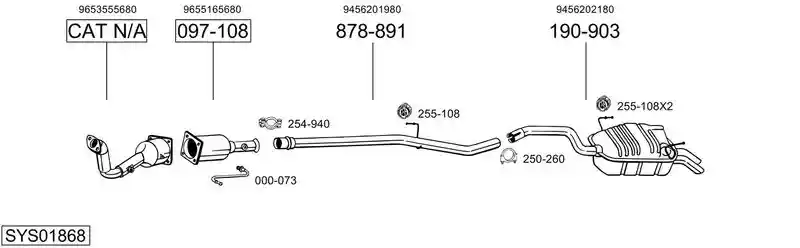 BOSAL SYS01868