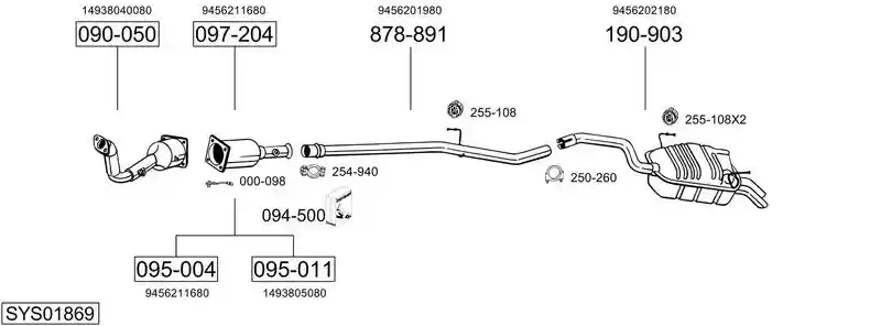 BOSAL SYS01869