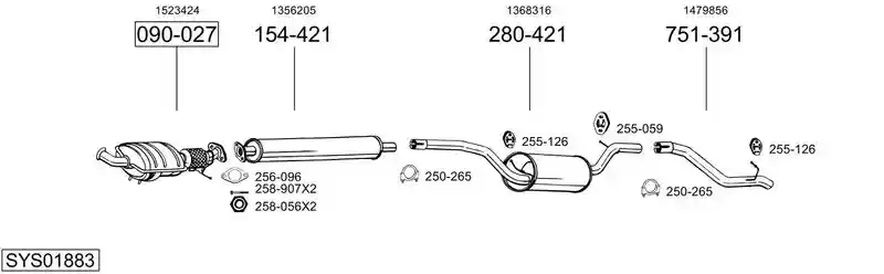 BOSAL SYS01883