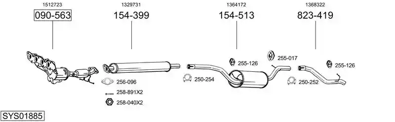 BOSAL SYS01885