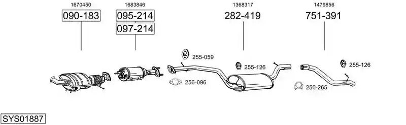 BOSAL SYS01887