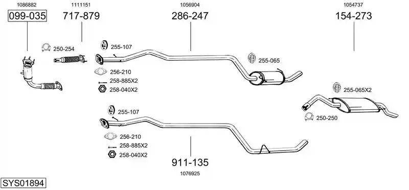 BOSAL SYS01894