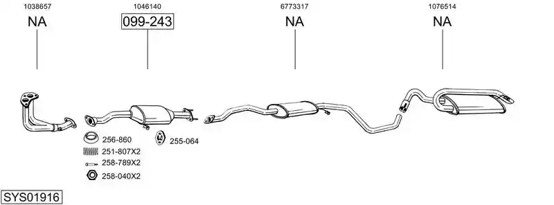 BOSAL SYS01916