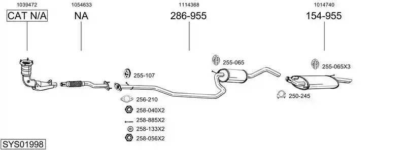 BOSAL SYS01998