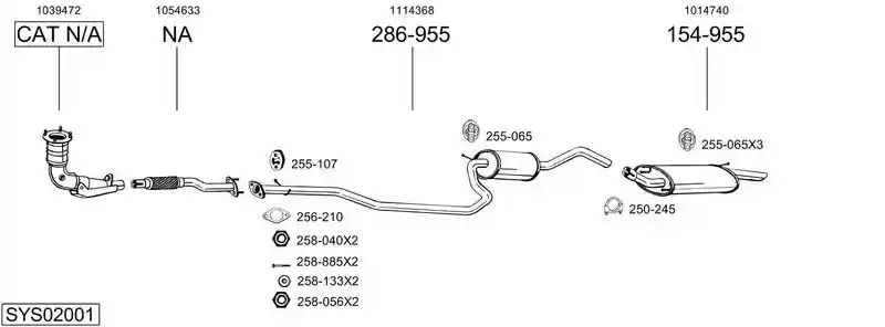 BOSAL SYS02001