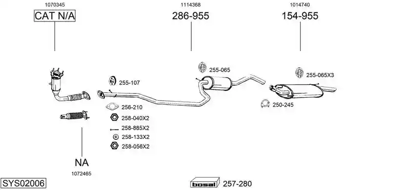 BOSAL SYS02006