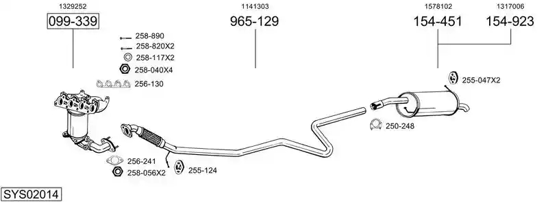 BOSAL SYS02014