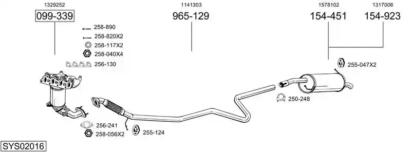 BOSAL SYS02016