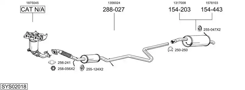 BOSAL SYS02018