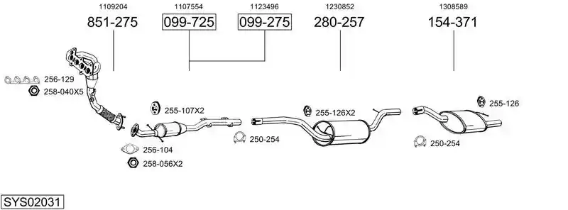BOSAL SYS02031