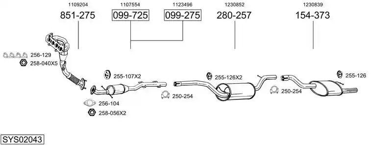 BOSAL SYS02043