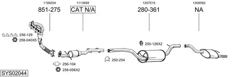 BOSAL SYS02044