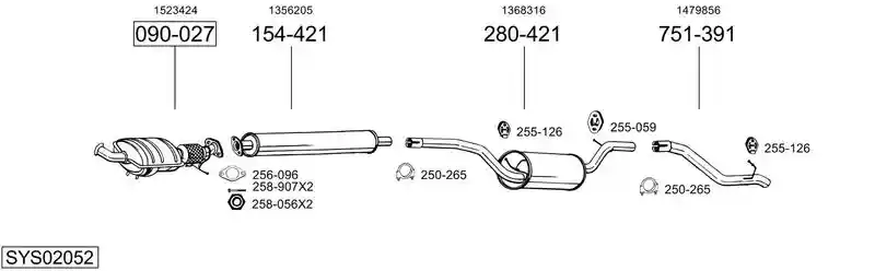 BOSAL SYS02052