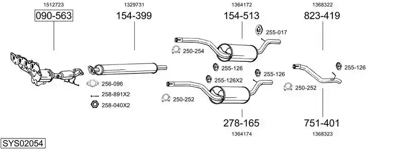 BOSAL SYS02054