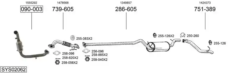 BOSAL SYS02062