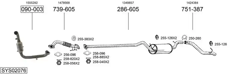 BOSAL SYS02076