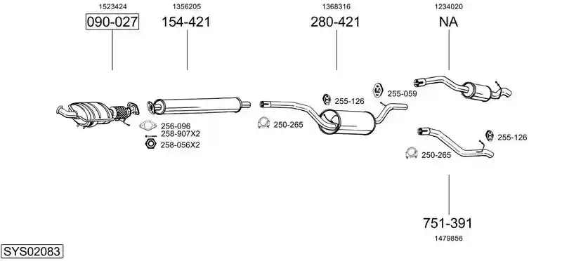 BOSAL SYS02083