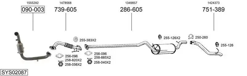 BOSAL SYS02087