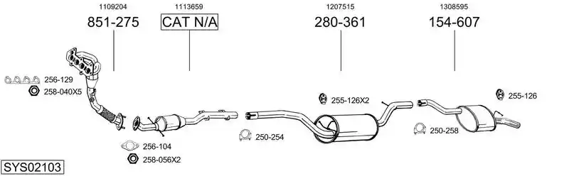 BOSAL SYS02103