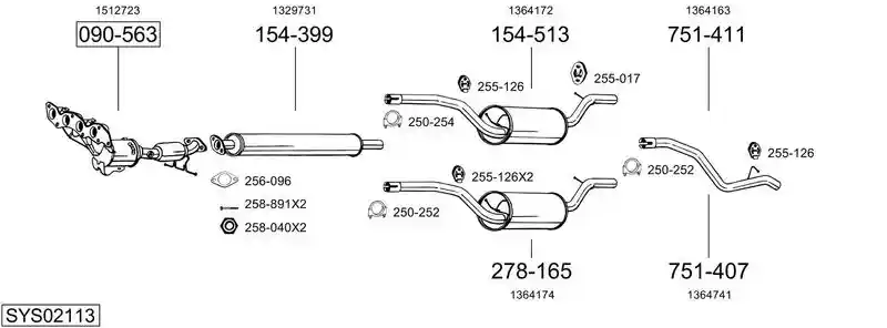 BOSAL SYS02113