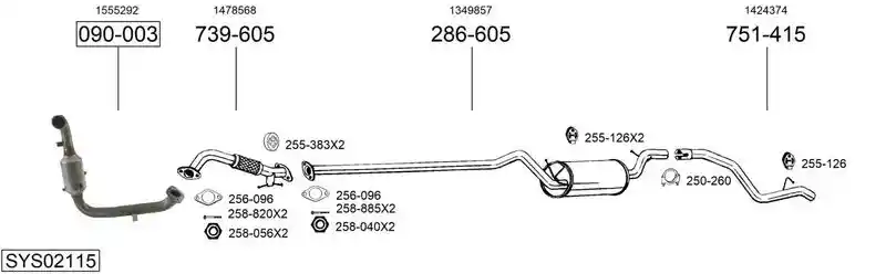BOSAL SYS02115