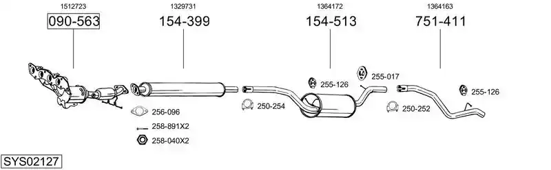 BOSAL SYS02127