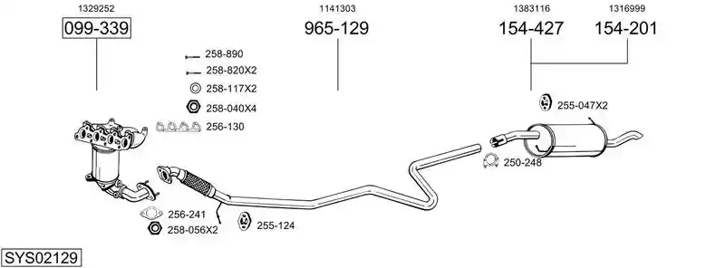BOSAL SYS02129