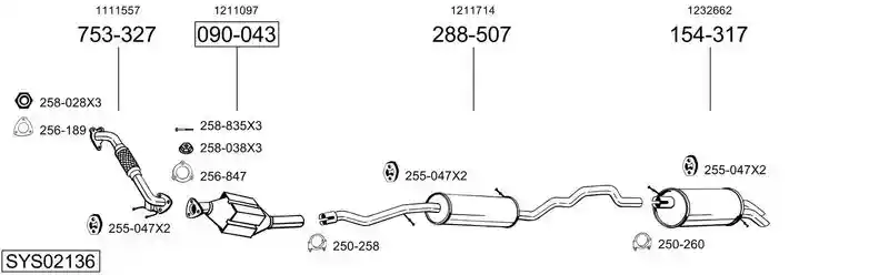 BOSAL SYS02136