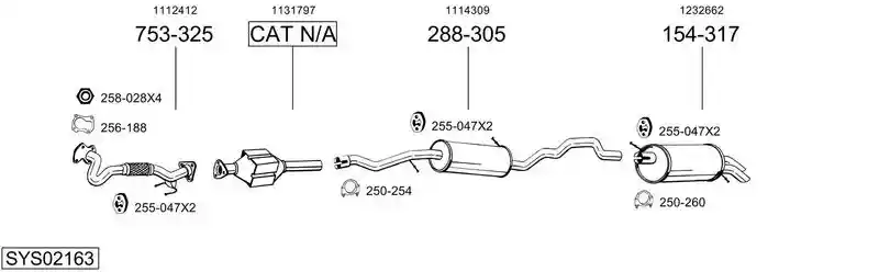 BOSAL SYS02163