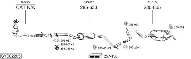 BOSAL SYS02205