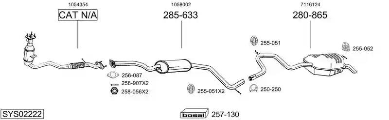 BOSAL SYS02222