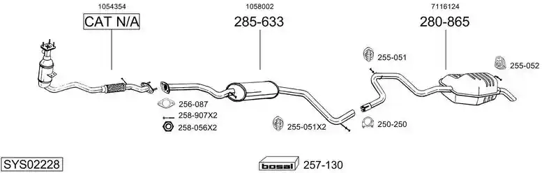 BOSAL SYS02228