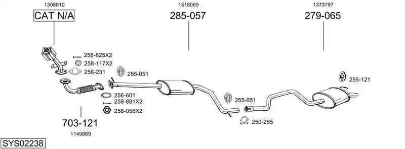 BOSAL SYS02238