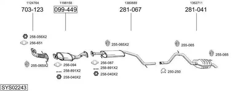 BOSAL SYS02243