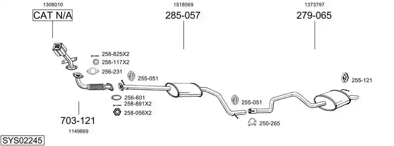 BOSAL SYS02245