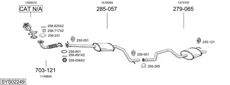 BOSAL SYS02249