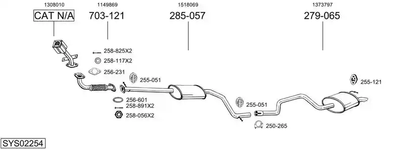 BOSAL SYS02254