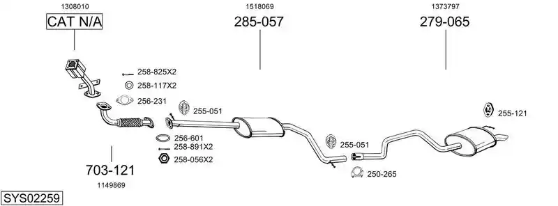 BOSAL SYS02259