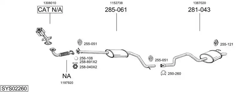 BOSAL SYS02260