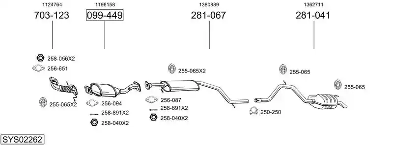 BOSAL SYS02262
