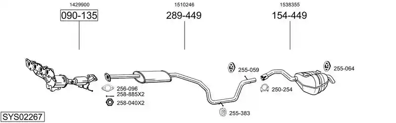 BOSAL SYS02267