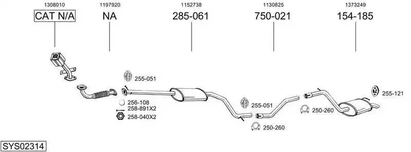 BOSAL SYS02314