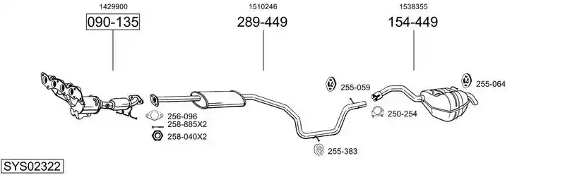 BOSAL SYS02322
