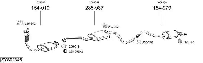 BOSAL SYS02345