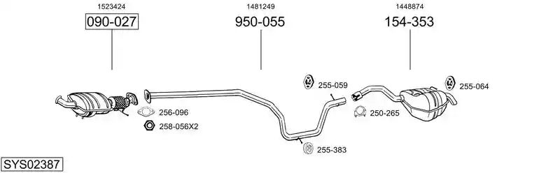 BOSAL SYS02387