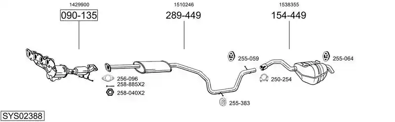 BOSAL SYS02388