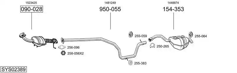 BOSAL SYS02389