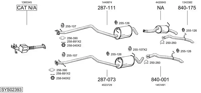 BOSAL SYS02393