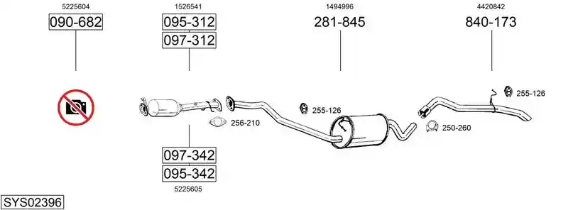 BOSAL SYS02396